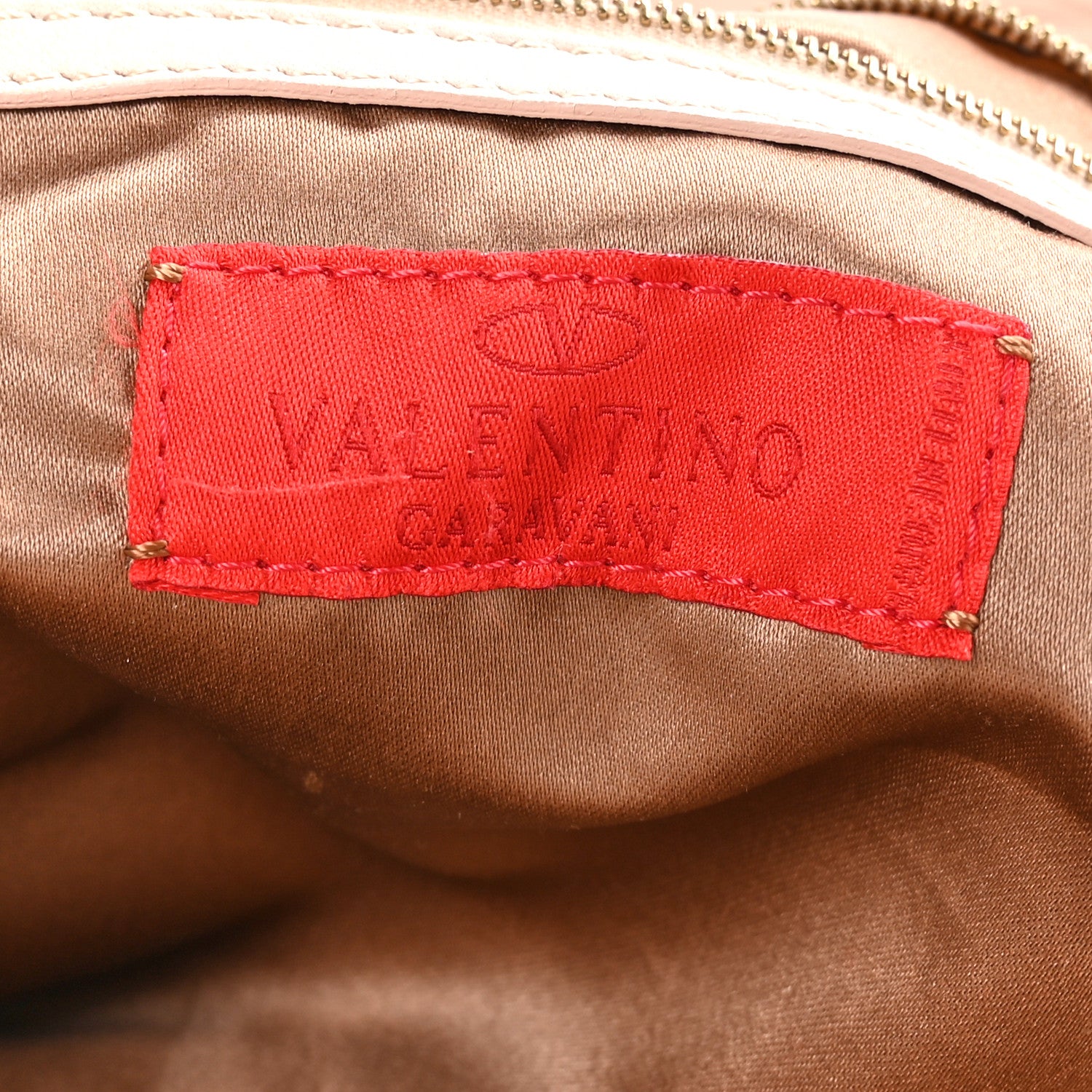 Valentino Garavani Lambskin VLogo Satchel Light Pink 6 of 12
