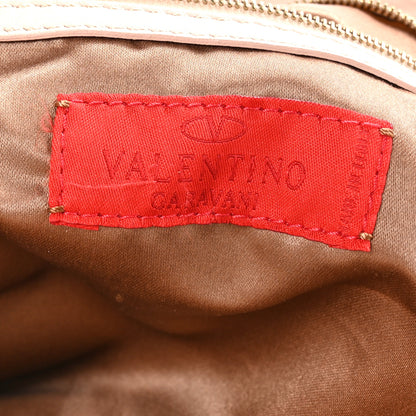 Valentino Garavani Lambskin VLogo Satchel Light Pink 6 of 12