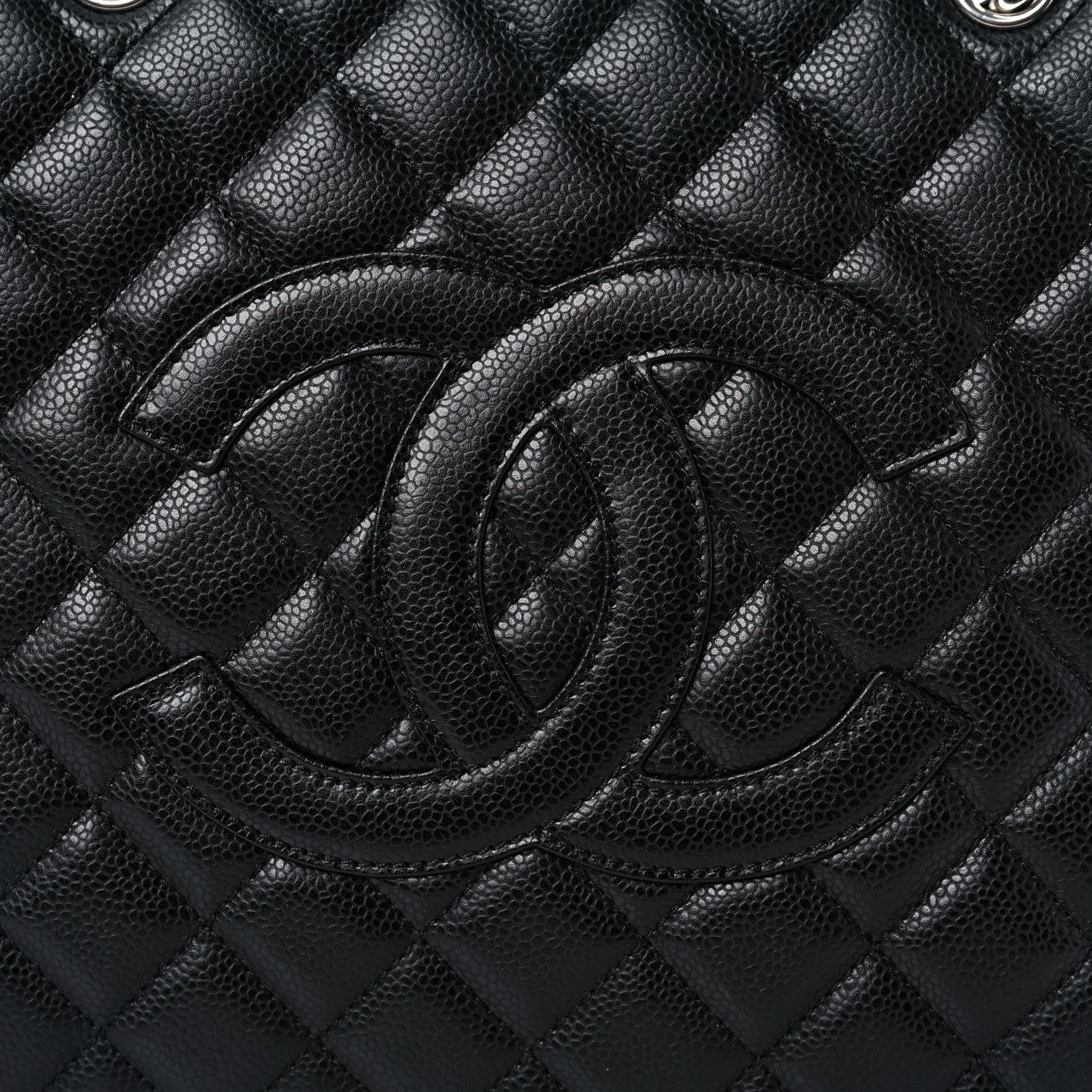 Chanel Caviar Quilted Grand Shopping Tote GST Black 1 of 14