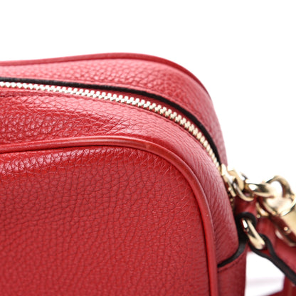 Gucci Pebbled Calfskin Small Soho Disco Bag Tabasco Red 12 of 15