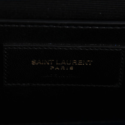 Saint Laurent Grain De Poudre Medium Classic Monogram Kate Satchel Blue Clair 7 of 9
