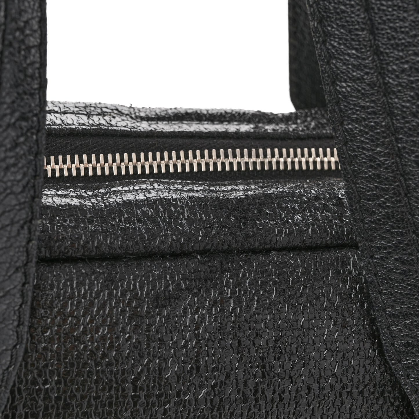 Coated Canvas Paris Biarritz Satchel Black