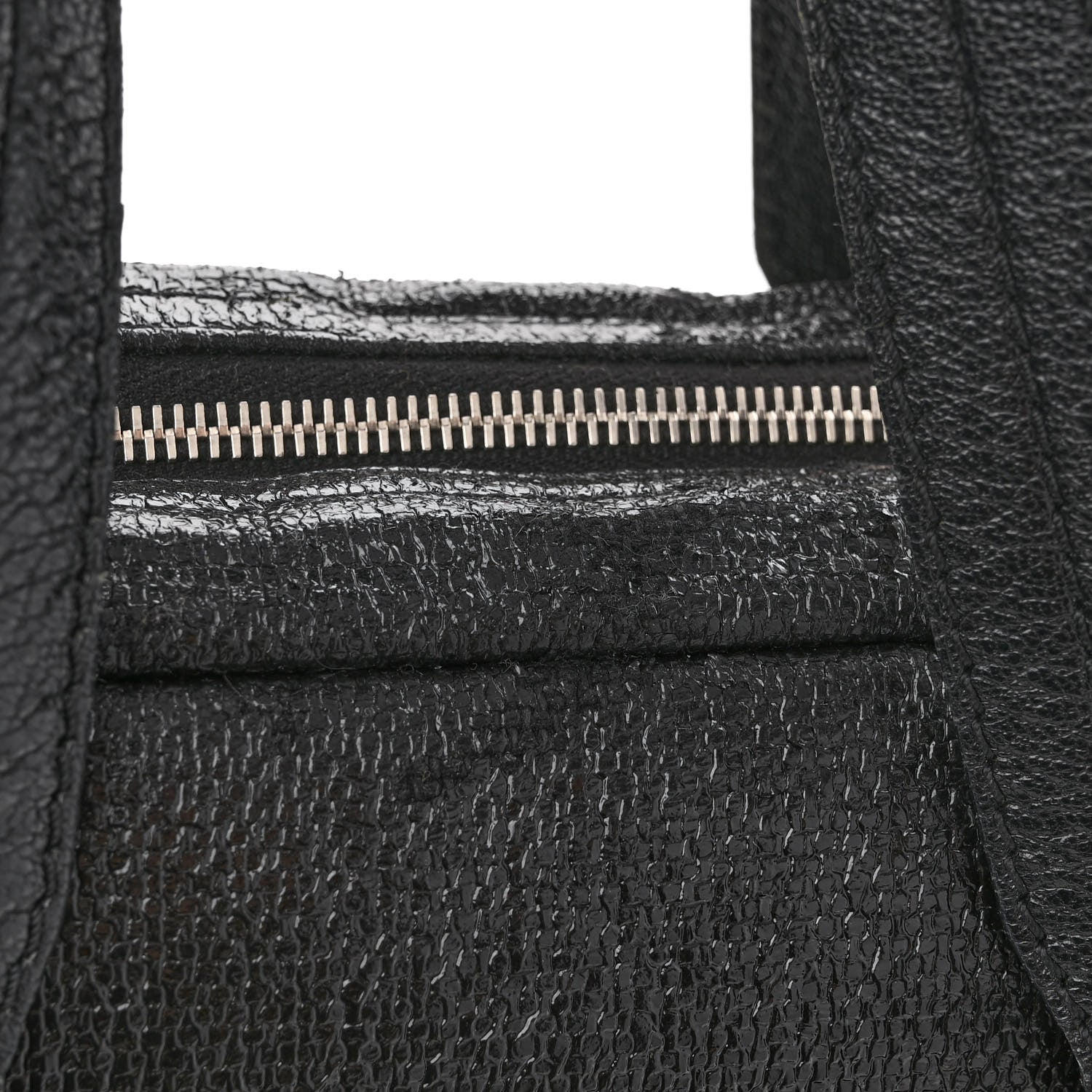 Chanel Coated Canvas Paris Biarritz Satchel Black 13 of 14