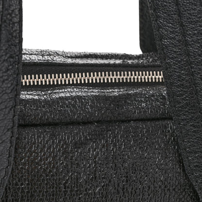Chanel Coated Canvas Paris Biarritz Satchel Black 13 of 14