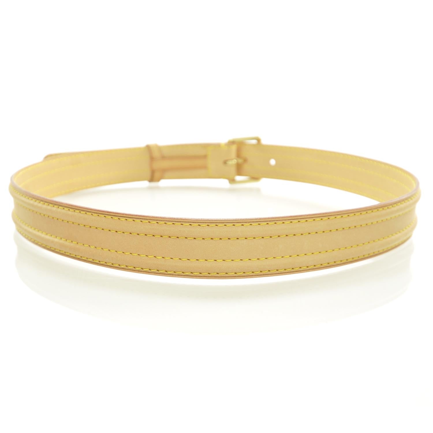 Louis Vuitton Vachetta Leather Belt 80 32 3 of 6
