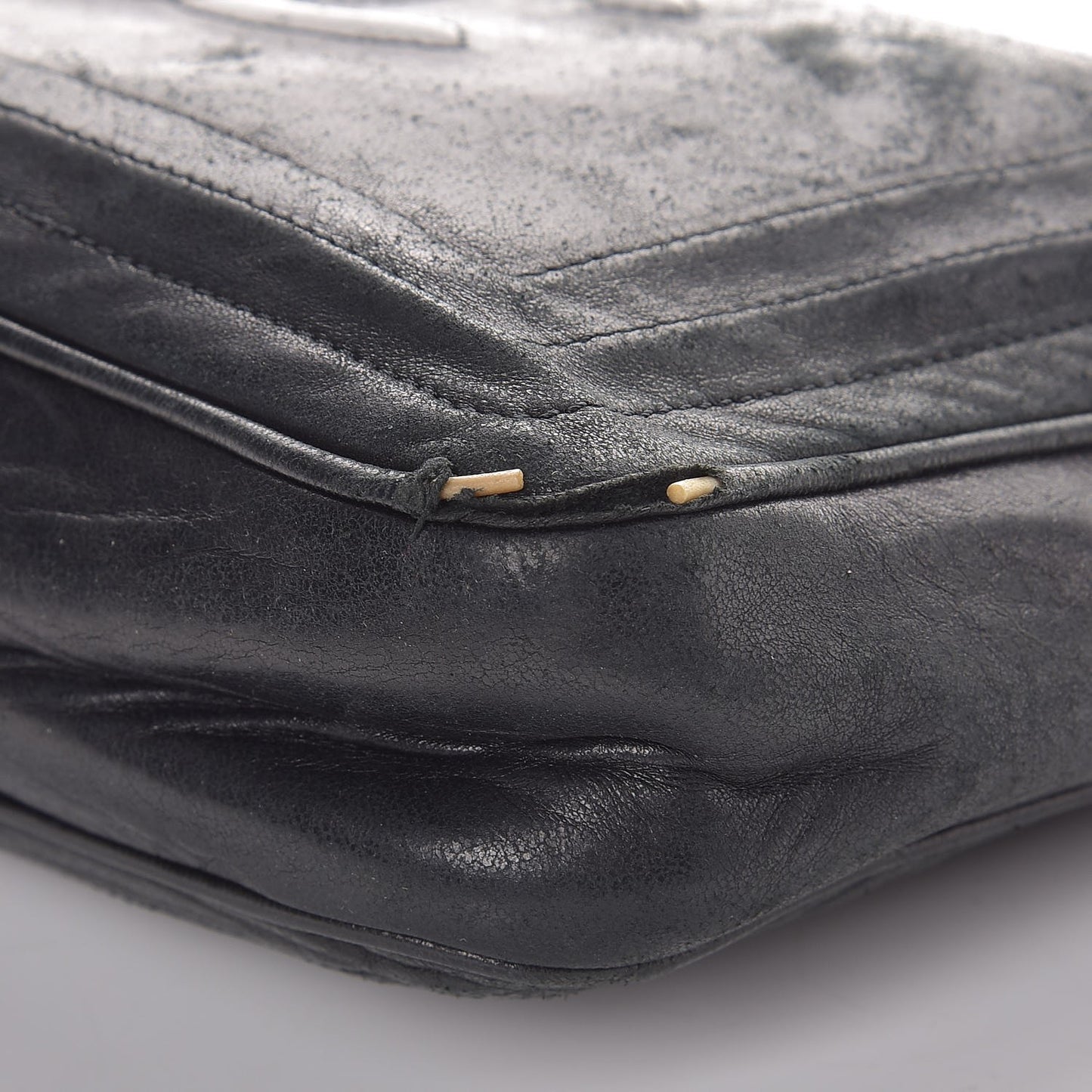 Lambskin Tassel Camera Case Black