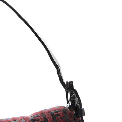 Fendi Zucchino Baguette Red Black 14 of 15
