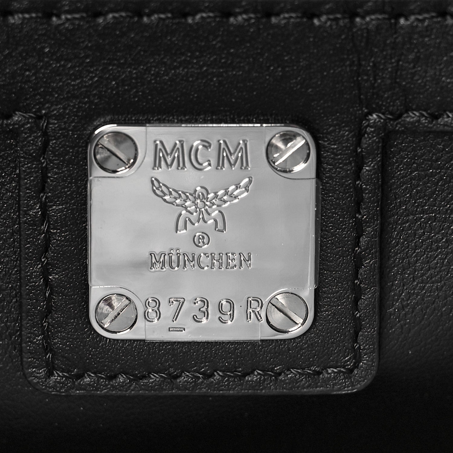 MCM Visetos Large Munchen Tote Grey 6 of 9