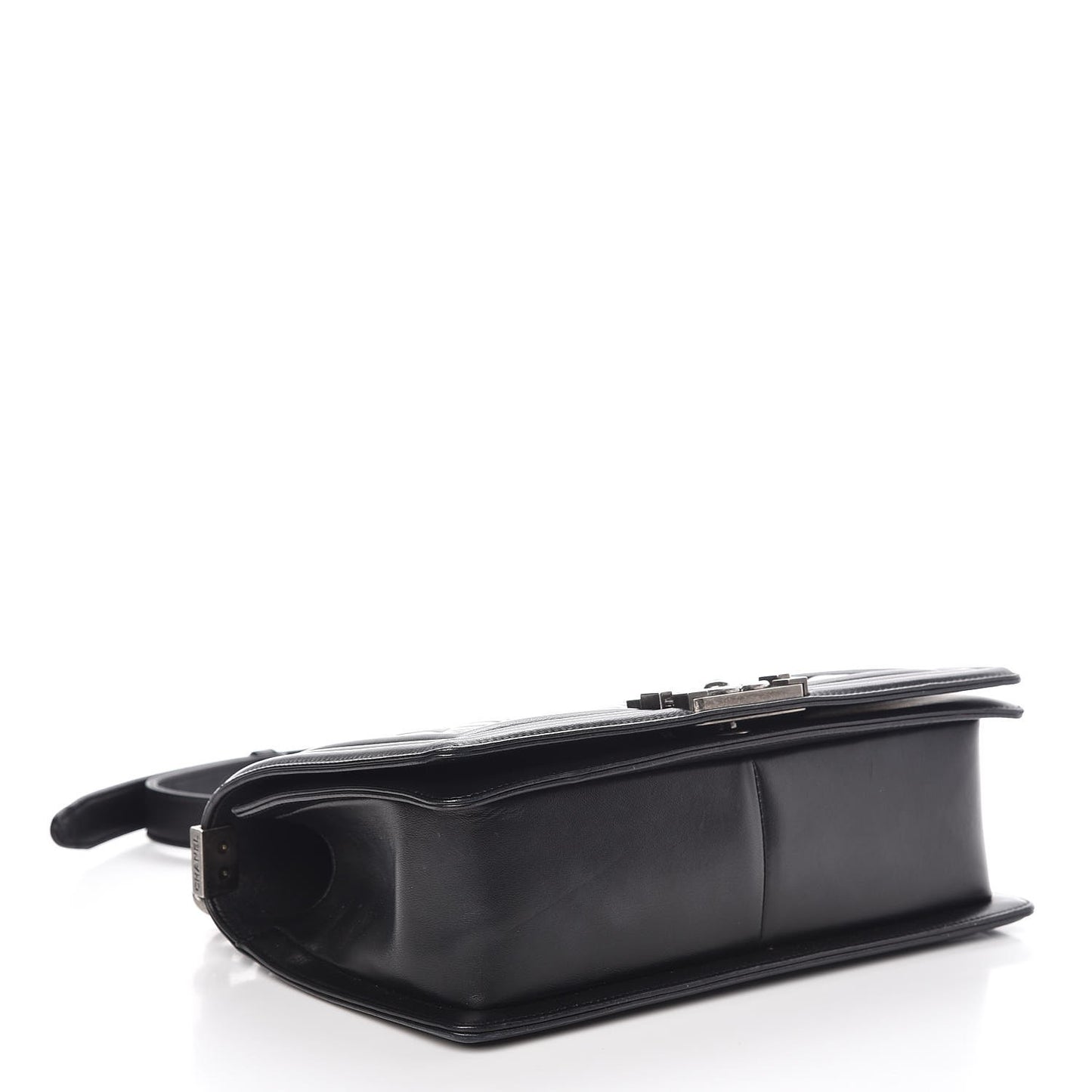 Lambskin Quilted Medium Boy Flap Black