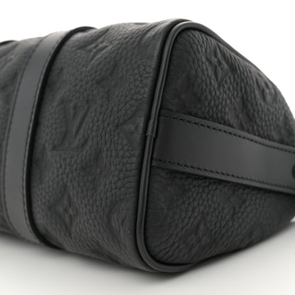 Louis Vuitton Monogram Taurillon Keepall Bandouliere 25 Black 9 of 9