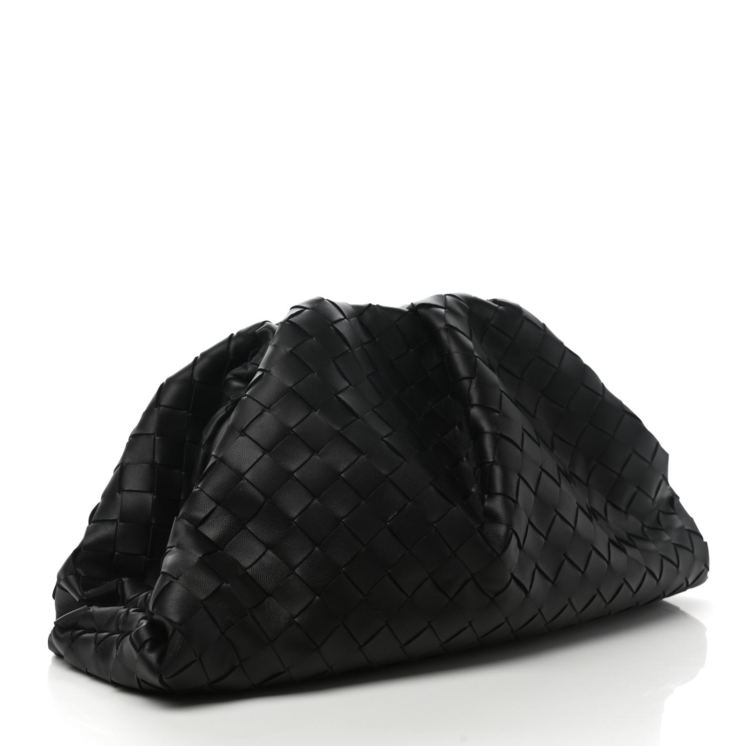 Bottega Veneta Nappa Maxi Intrecciato The Pouch Oversized Clutch Black 3 of 7