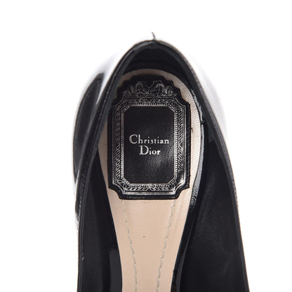 Christian Dior Patent Dior Cosmopolitan Pumps 38 Black 8 of 11