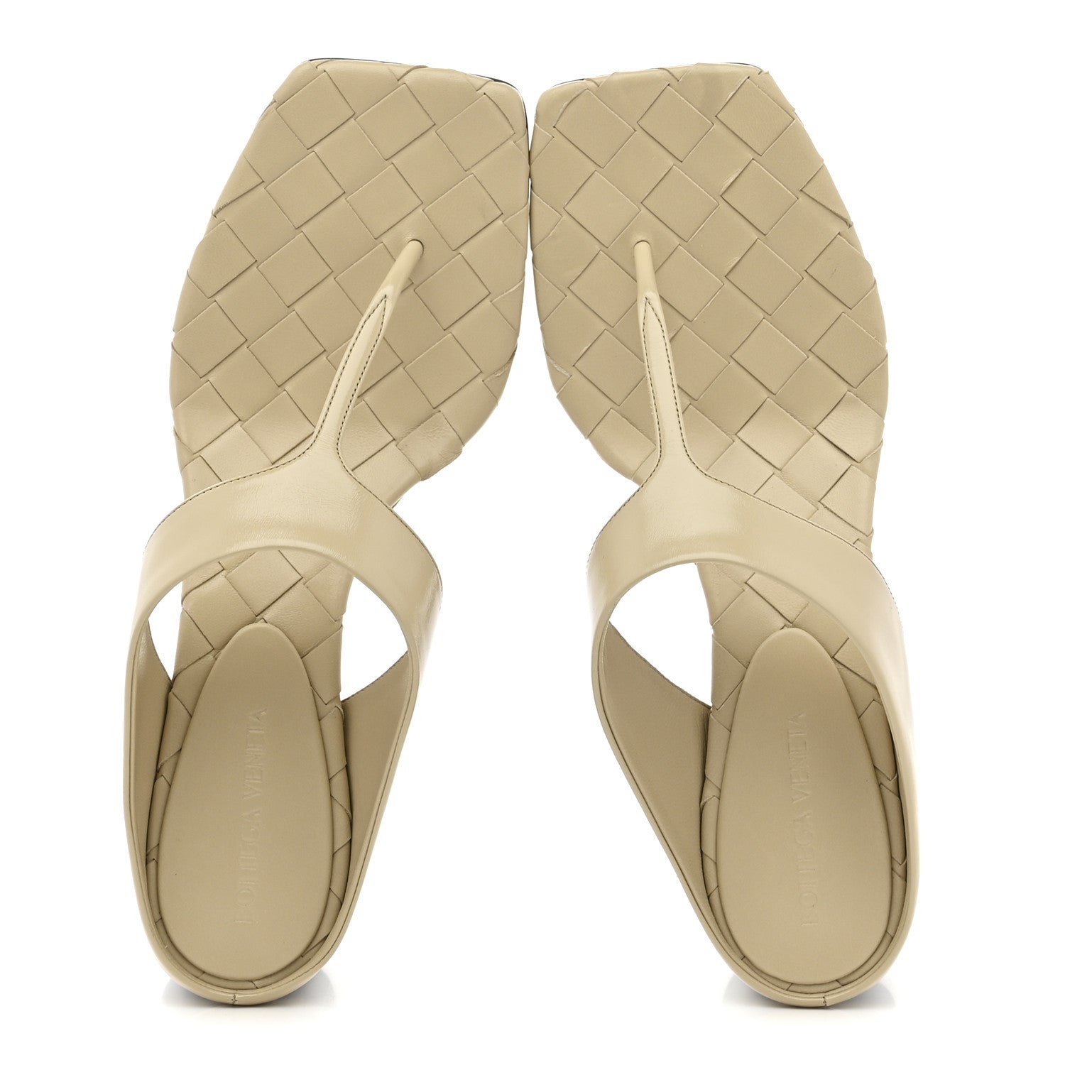 Bottega Veneta Cushion Lux Marella Thong Sandals 39.5 Light Butterscotch 2 of 9