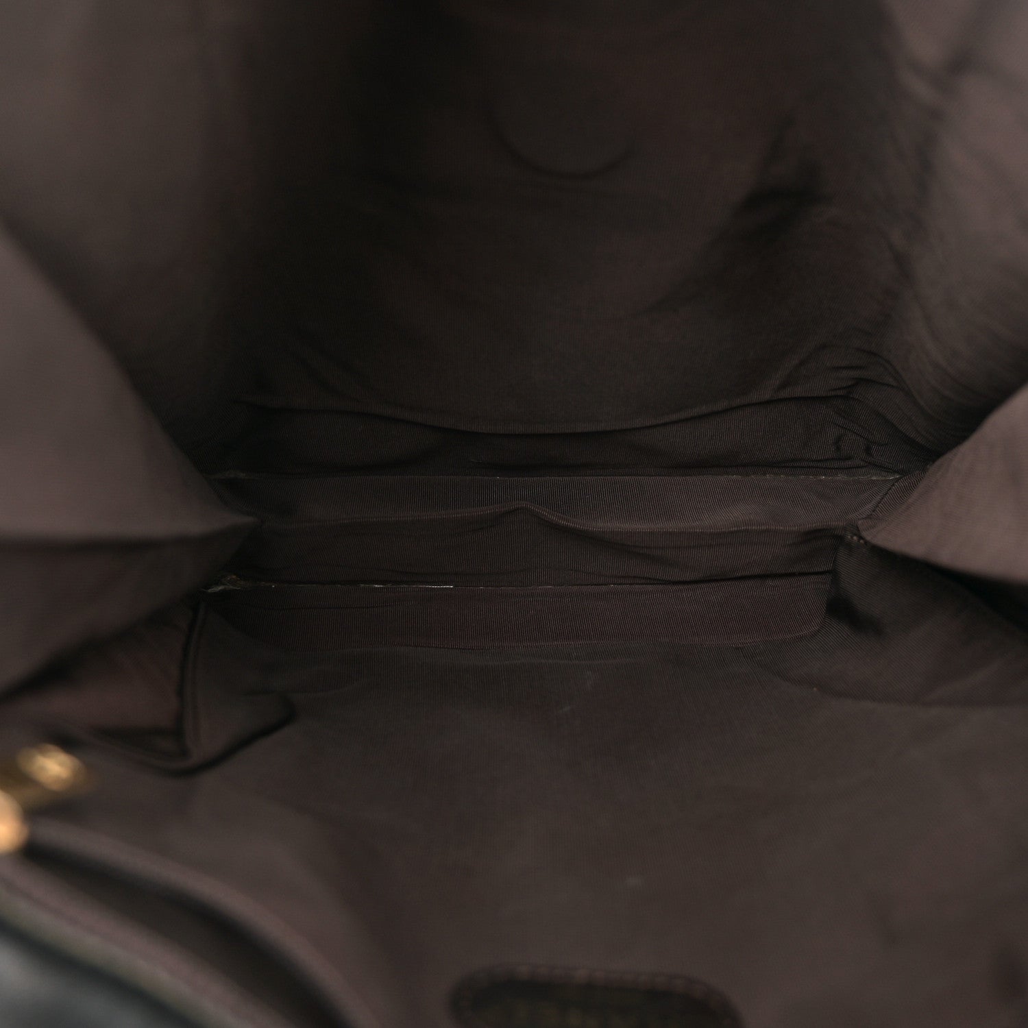 Chanel Lambskin Logo Messenger Dark Brown 5 of 11