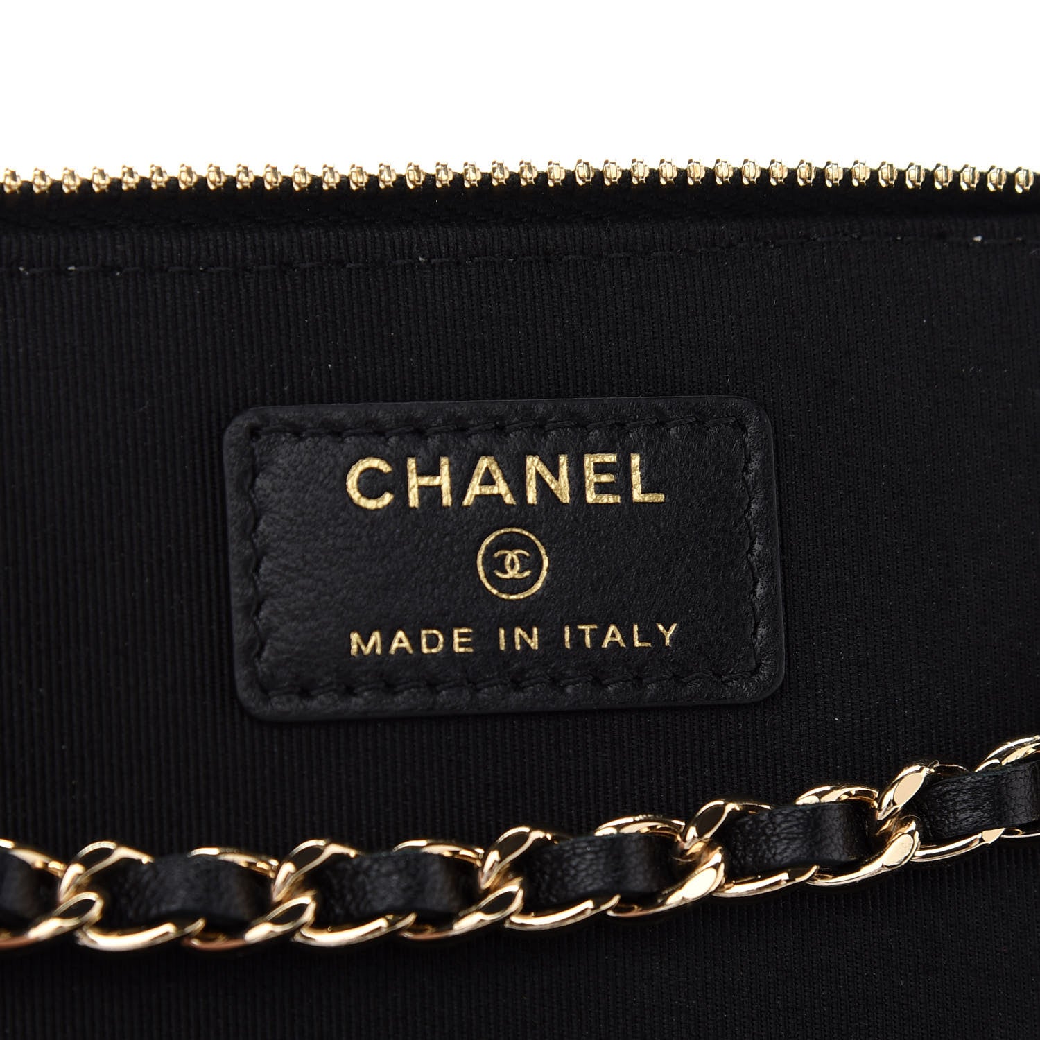 Chanel Lambskin Quilted Trendy Small Vanity Case With Chain Black 6 of 9