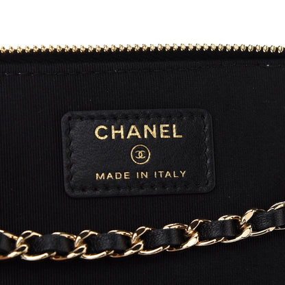 Chanel Lambskin Quilted Trendy Small Vanity Case With Chain Black 6 of 9