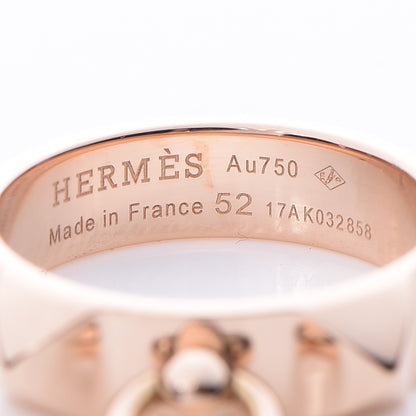 Hermes 18K Rose Gold PM Collier De Chien Ring 52 6 4 of 7