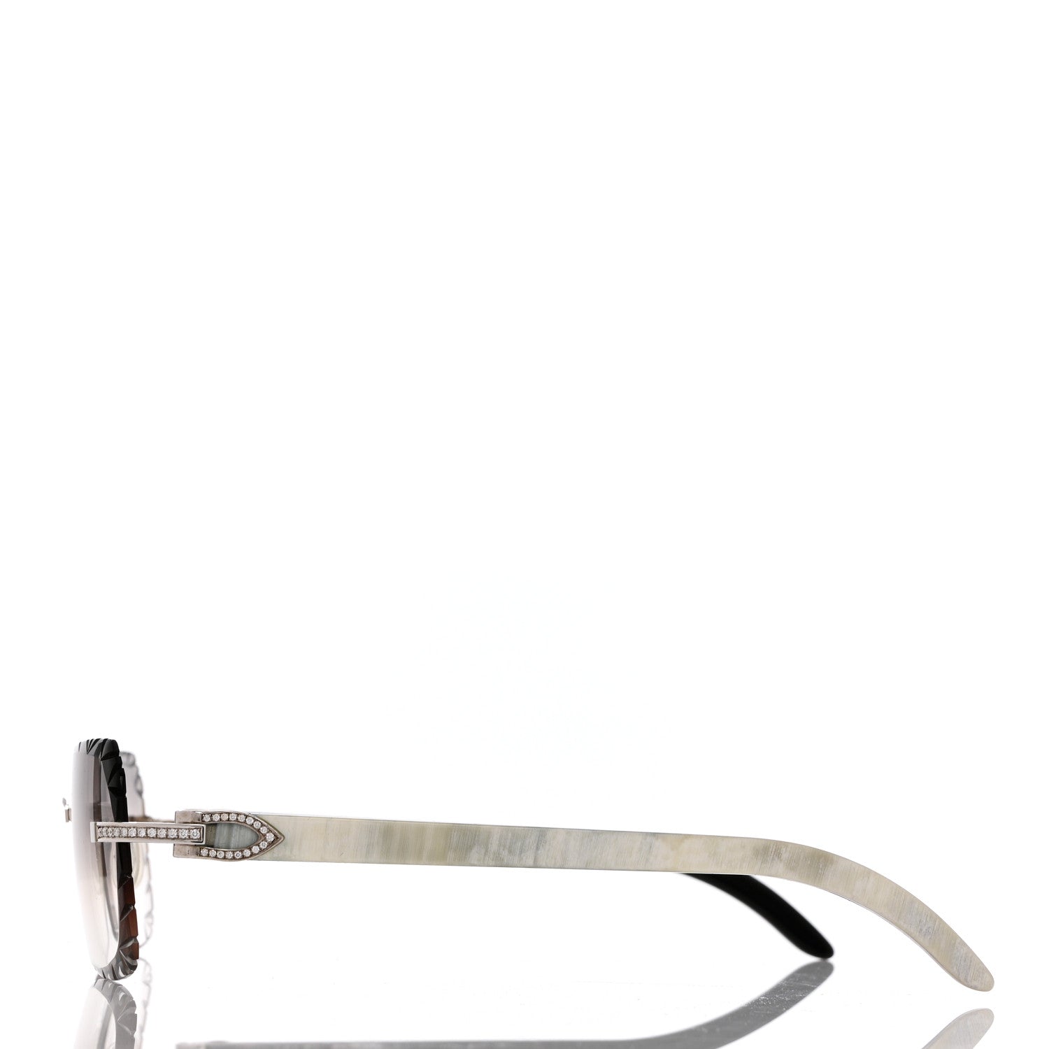 Cartier Metal Horn Square Sunglasses CT00460 Grey 3 of 7