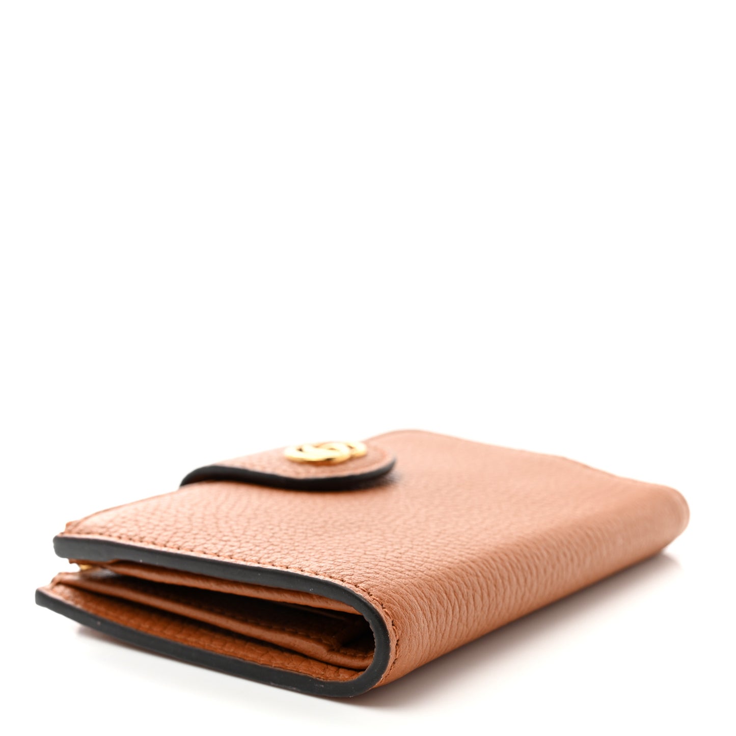 Piuma Calfskin Medium Bamboo Double G Wallet Cuir