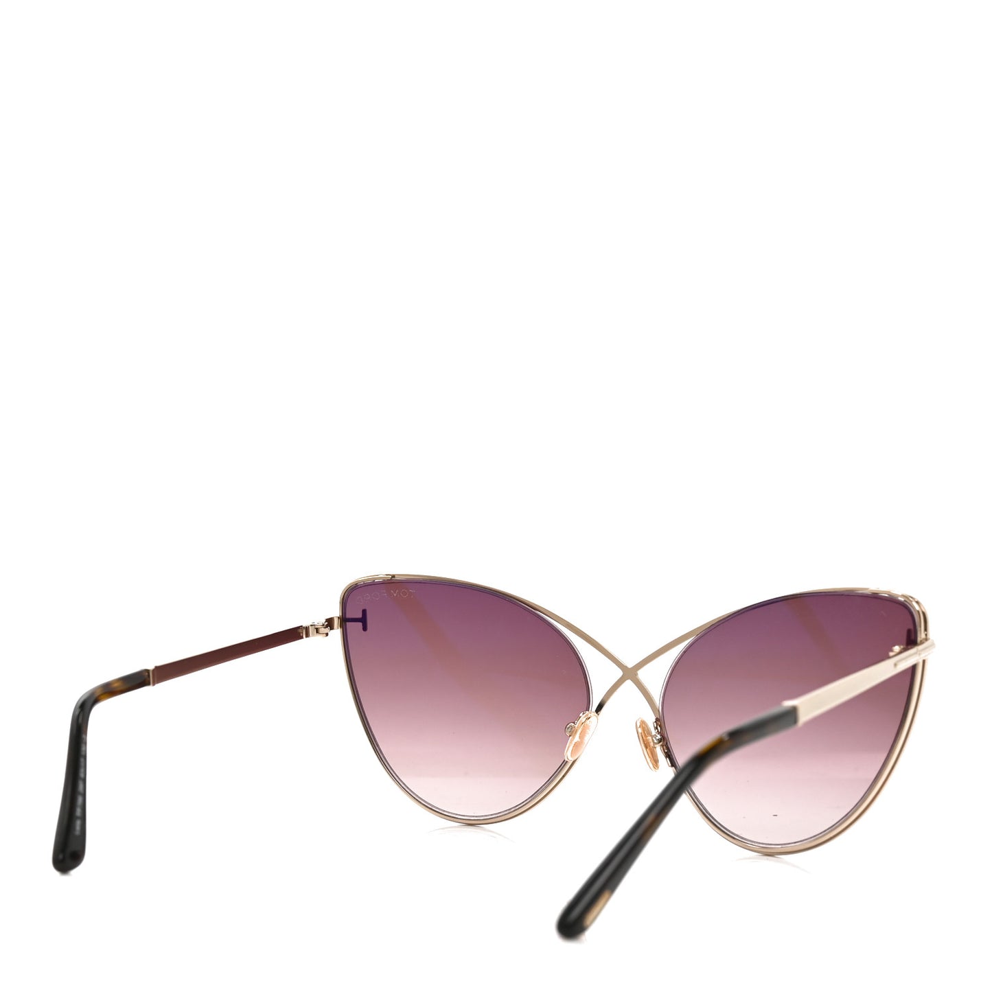 Metal Leila Cat Eye Sunglasses TF786 Gold
