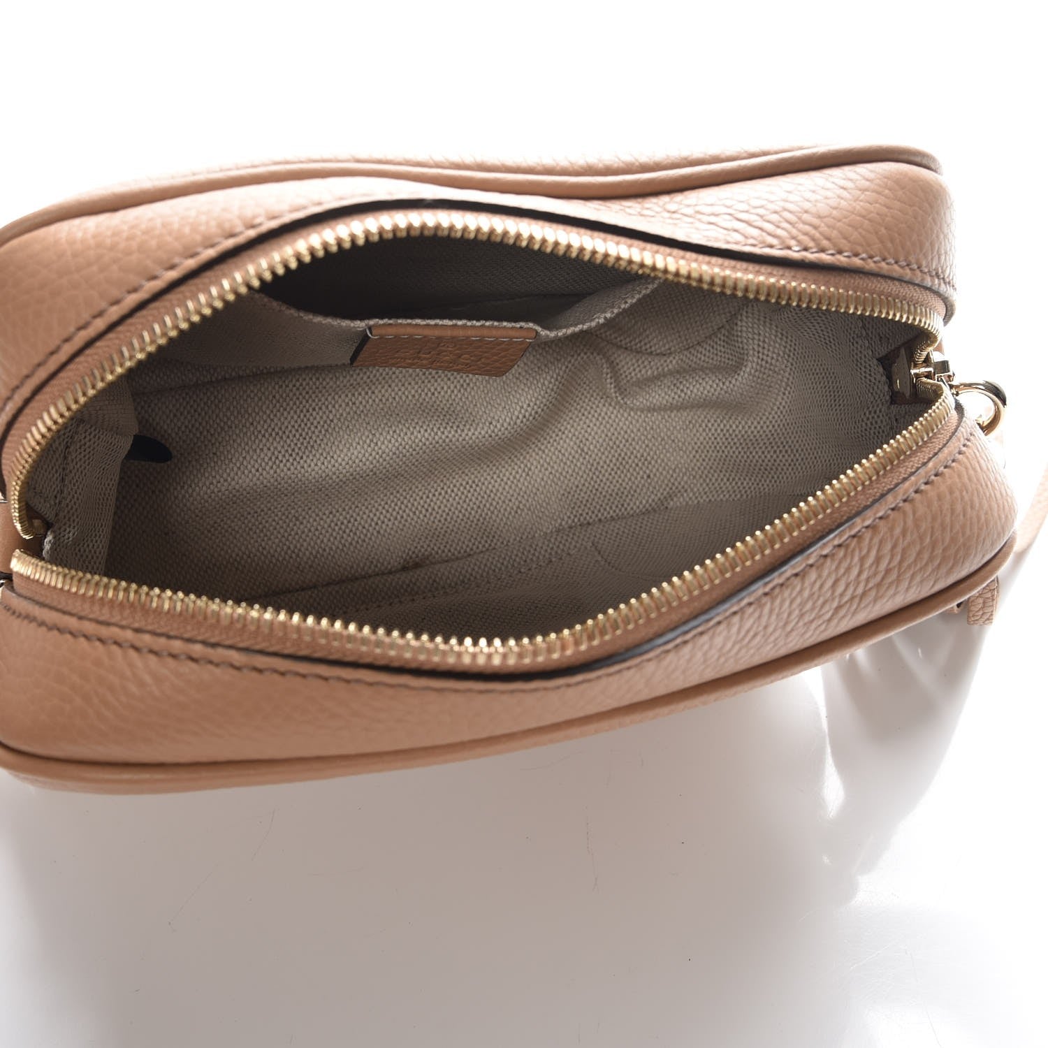 Gucci Pebbled Calfskin Small Soho Disco Bag Rose Beige 5 of 7
