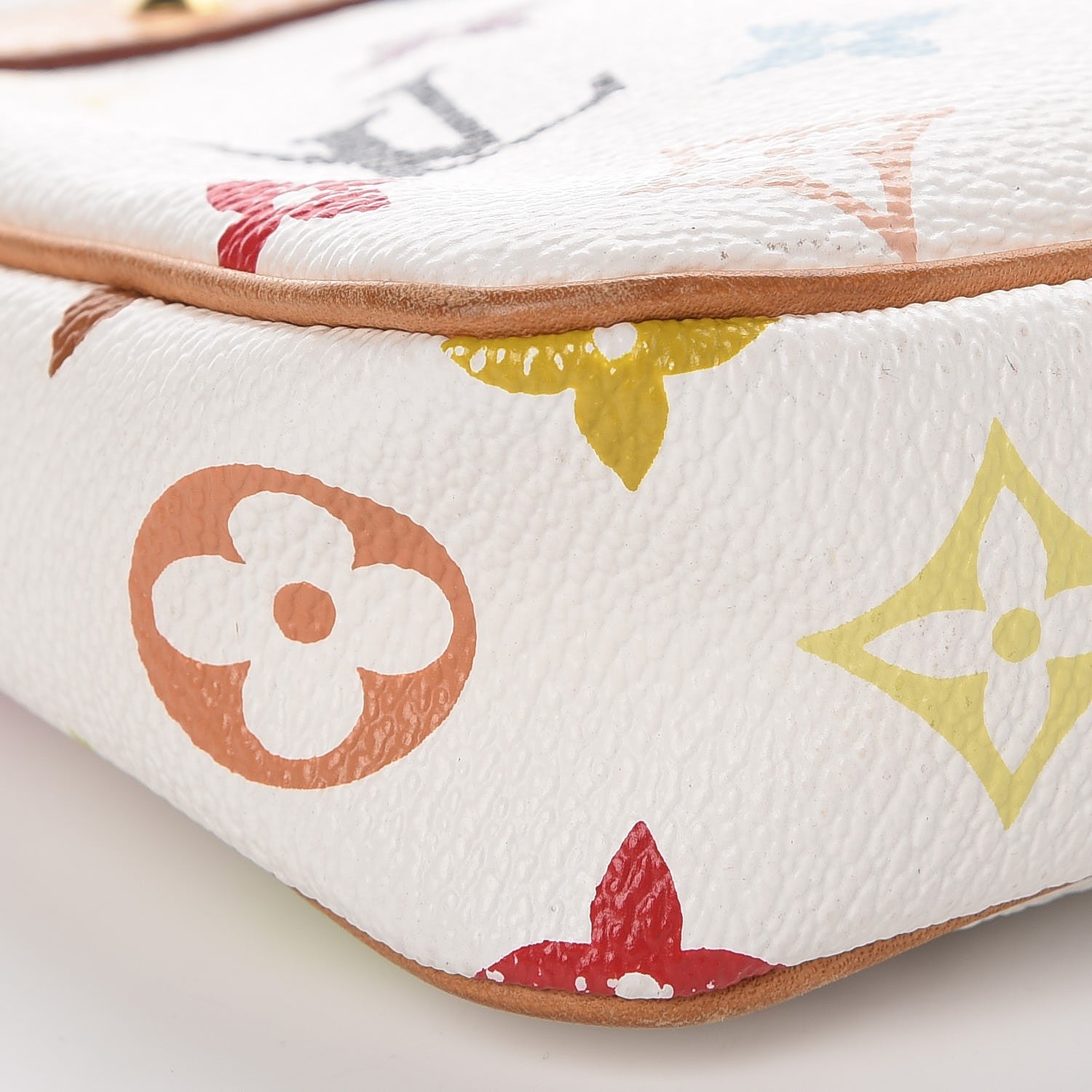 Louis Vuitton Monogram Multicolor Pochette Accessories White 10 of 11