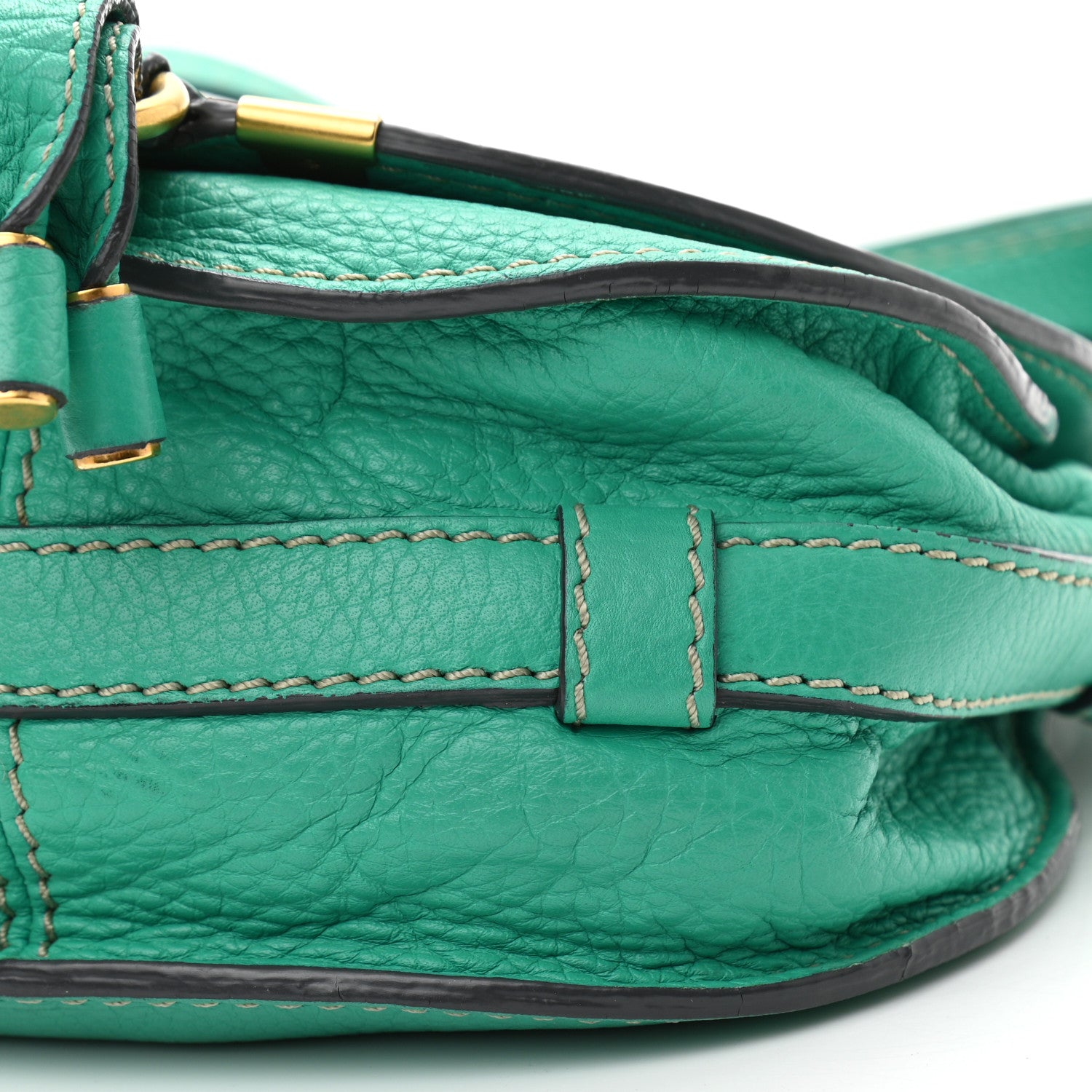 Chloe Calfskin Mini Marcie Round Crossbody Bag Jade Green 10 of 14