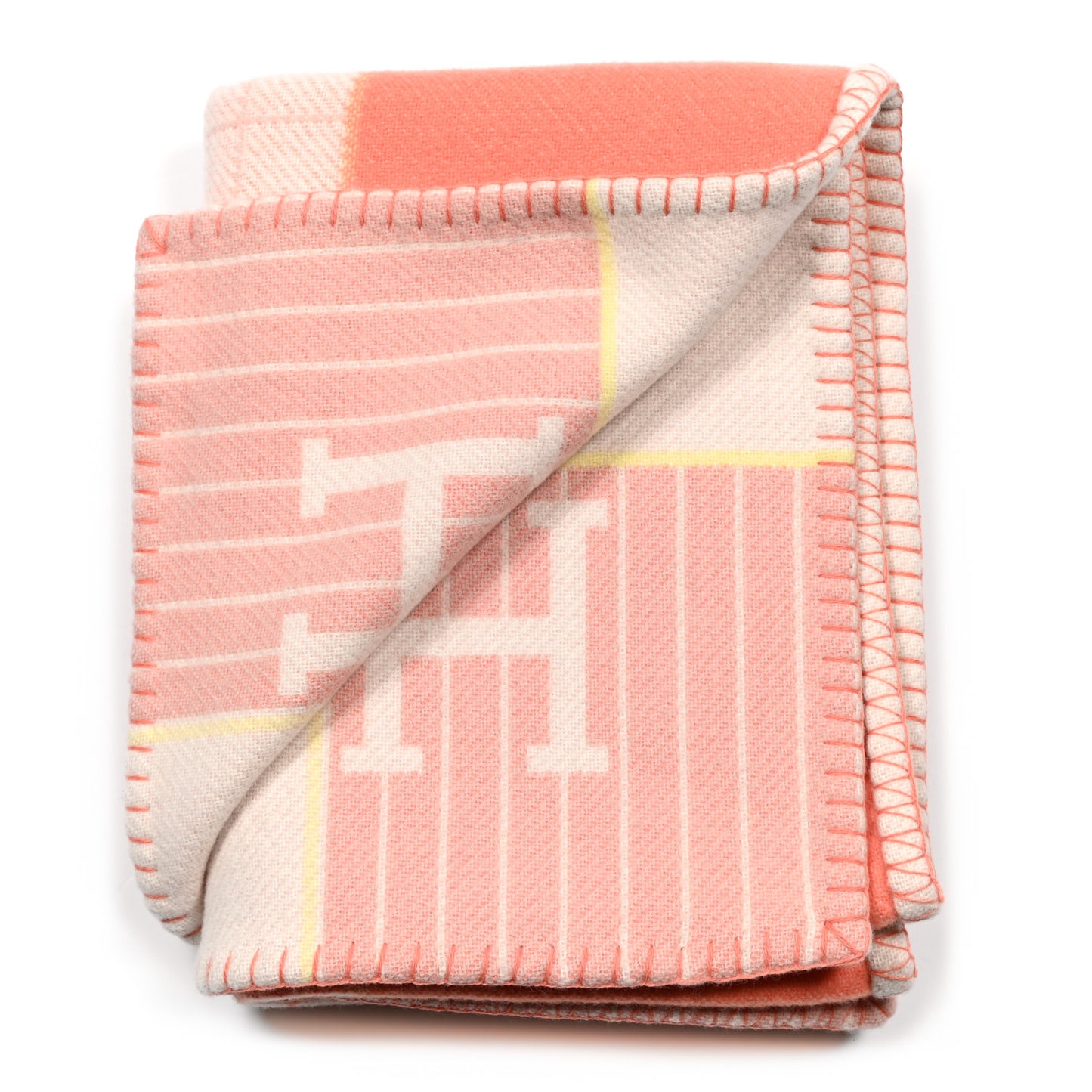 Wool Cashmere Avalon Cabriole Blanket Melon