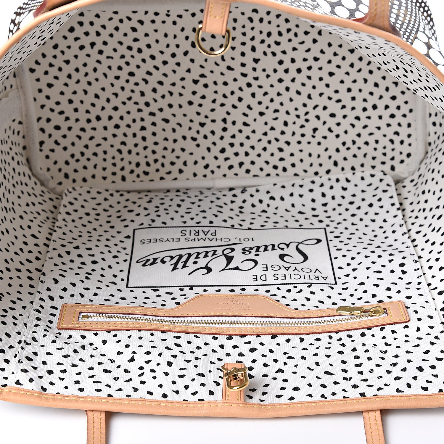 Louis Vuitton Monogram Kusama Waves Neverfull MM White 4 of 8