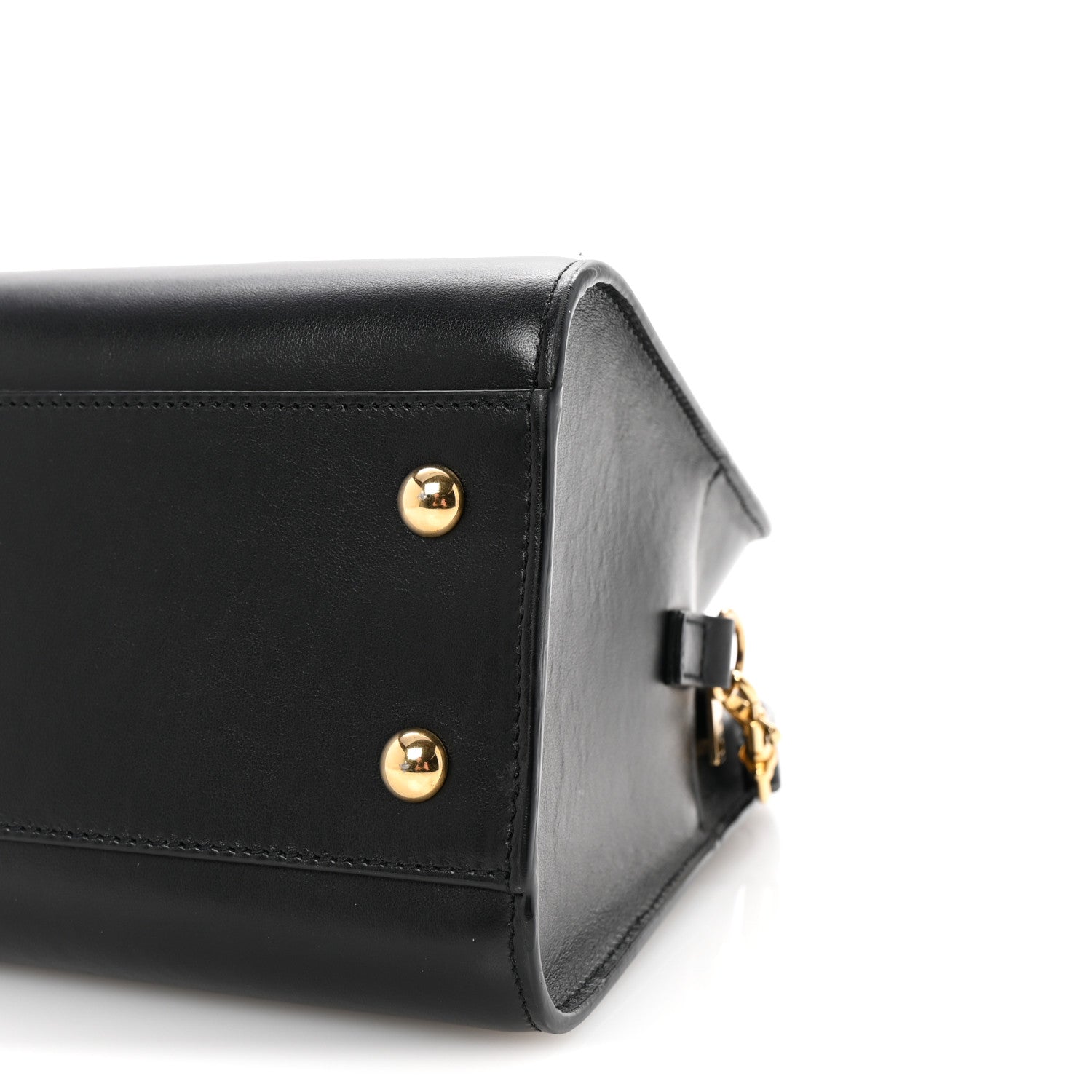 Saint Laurent Calfskin Monogram Baby Cabas Black 9 of 9