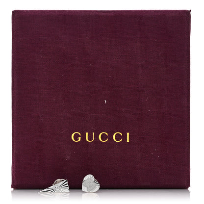 Gucci 18K White Gold Diamond Icon Asymmetric Stud Earrings 5 of 5