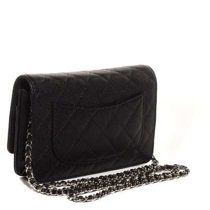 Chanel Caviar Quilted Wallet On Chain WOC Black 4 of 9