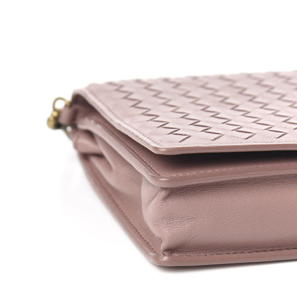 Bottega Veneta Nappa Intrecciato Chain Wallet Deco Rose 7 of 9
