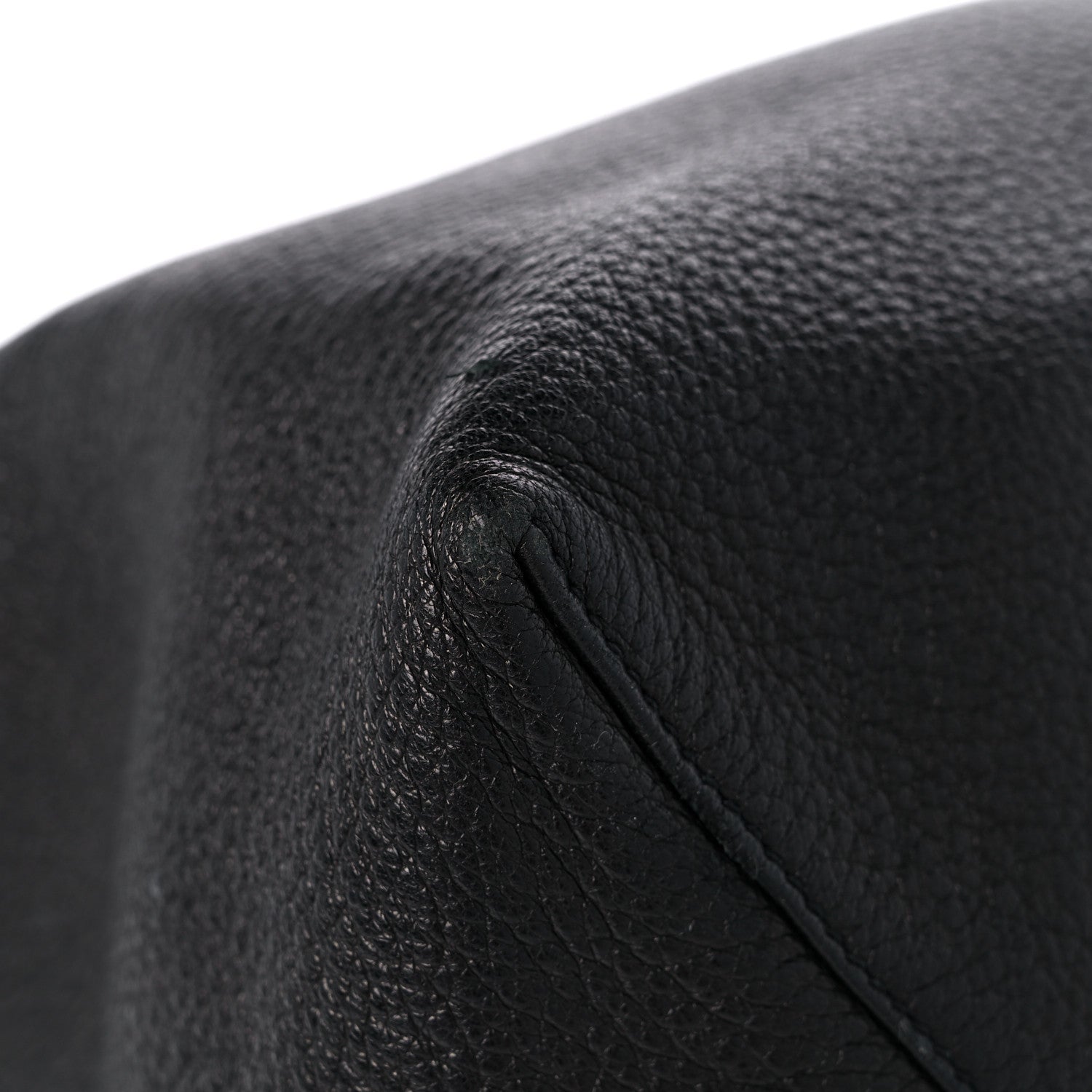 Prada Cervo Deerskin Shopper Tote Black 7 of 13