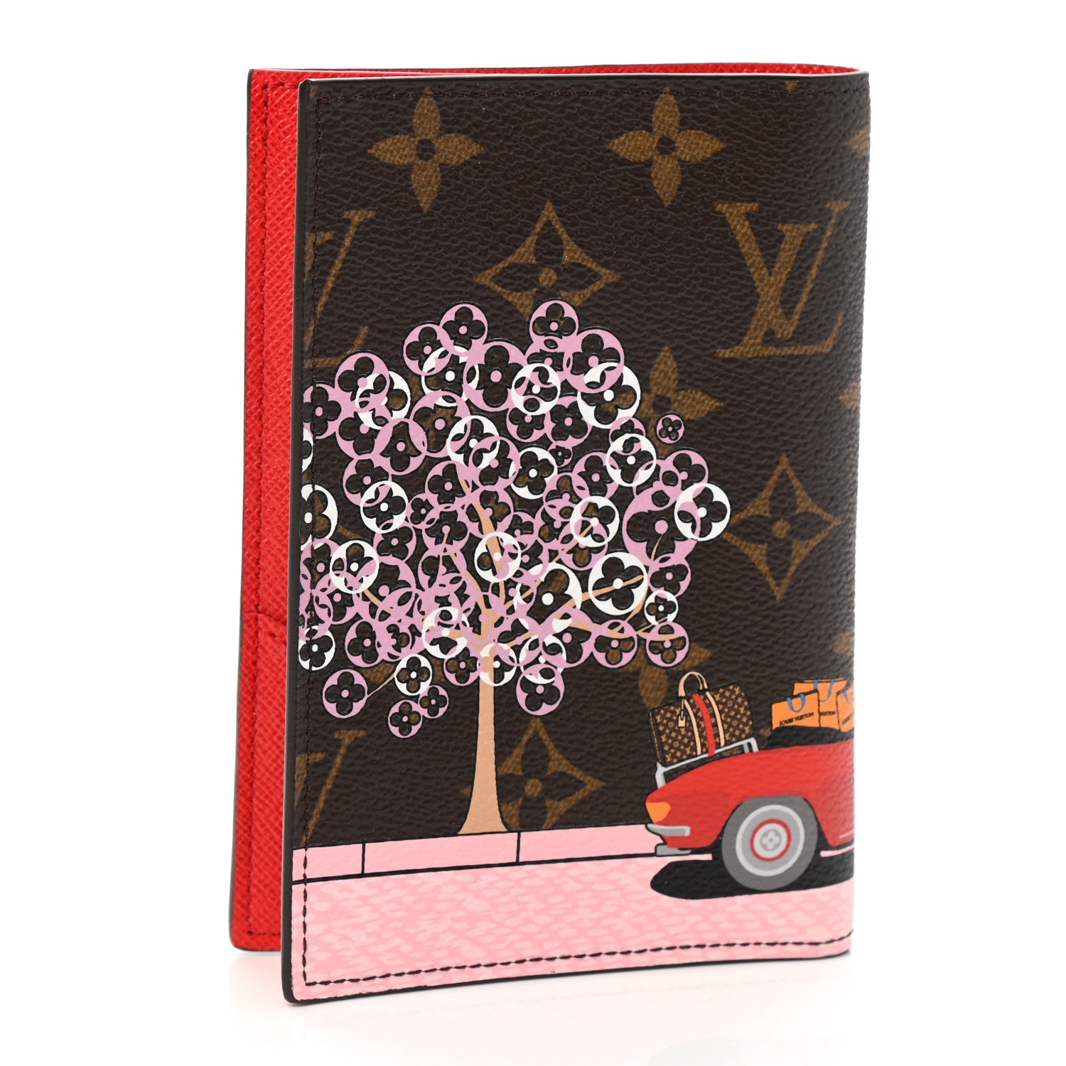 Louis Vuitton Monogram 2019 Christmas Animation Passport Cover Rouge 3 of 7