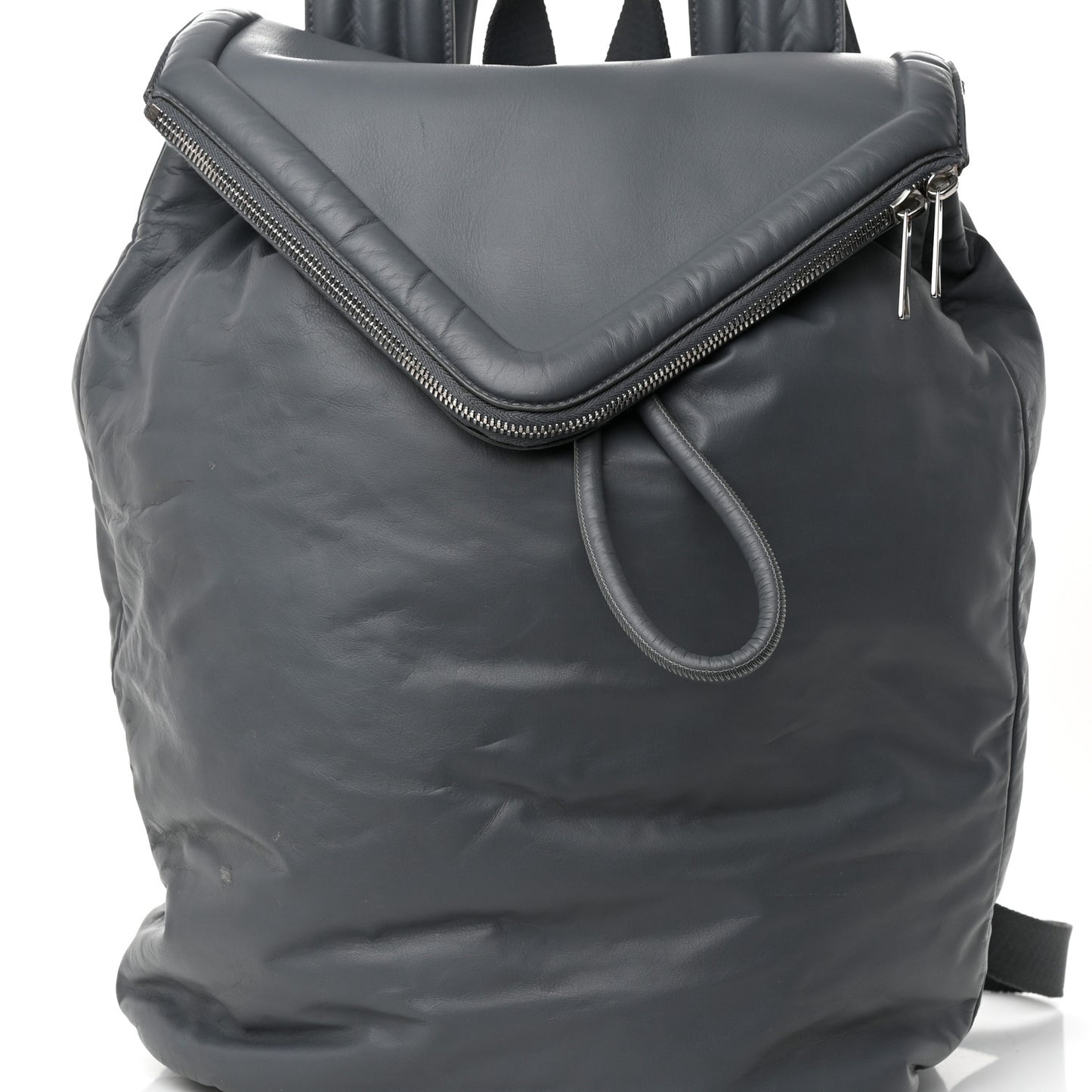 Calfskin Beak Backpack Grau