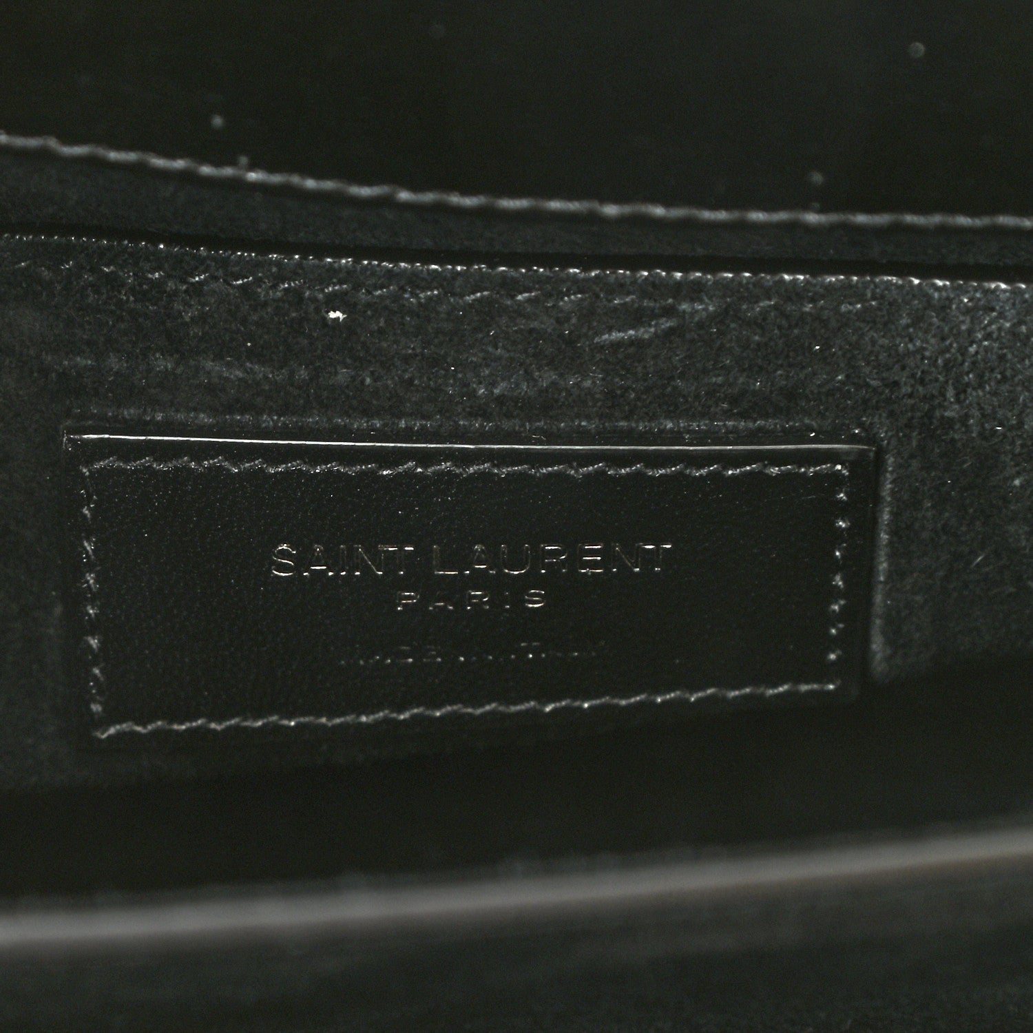Saint Laurent Calfskin Medium Monogram Monochrome Sunset Black 6 of 9