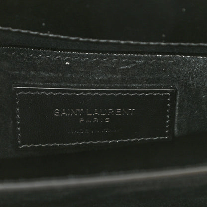 Saint Laurent Calfskin Medium Monogram Monochrome Sunset Black 6 of 9