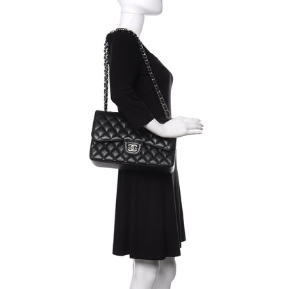 Chanel Caviar Quilted Jumbo Double Flap Black 2 of 12