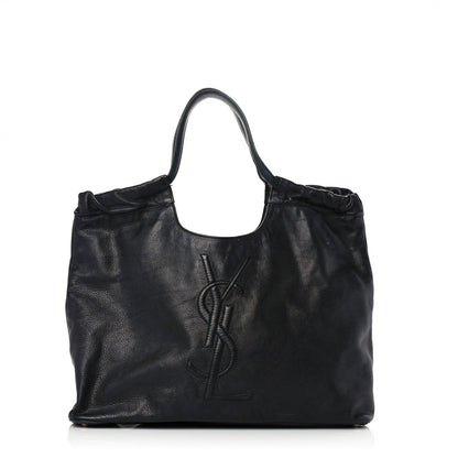 Saint Laurent Calfskin Belle de Jour Cabas Tote Black 1 of 27