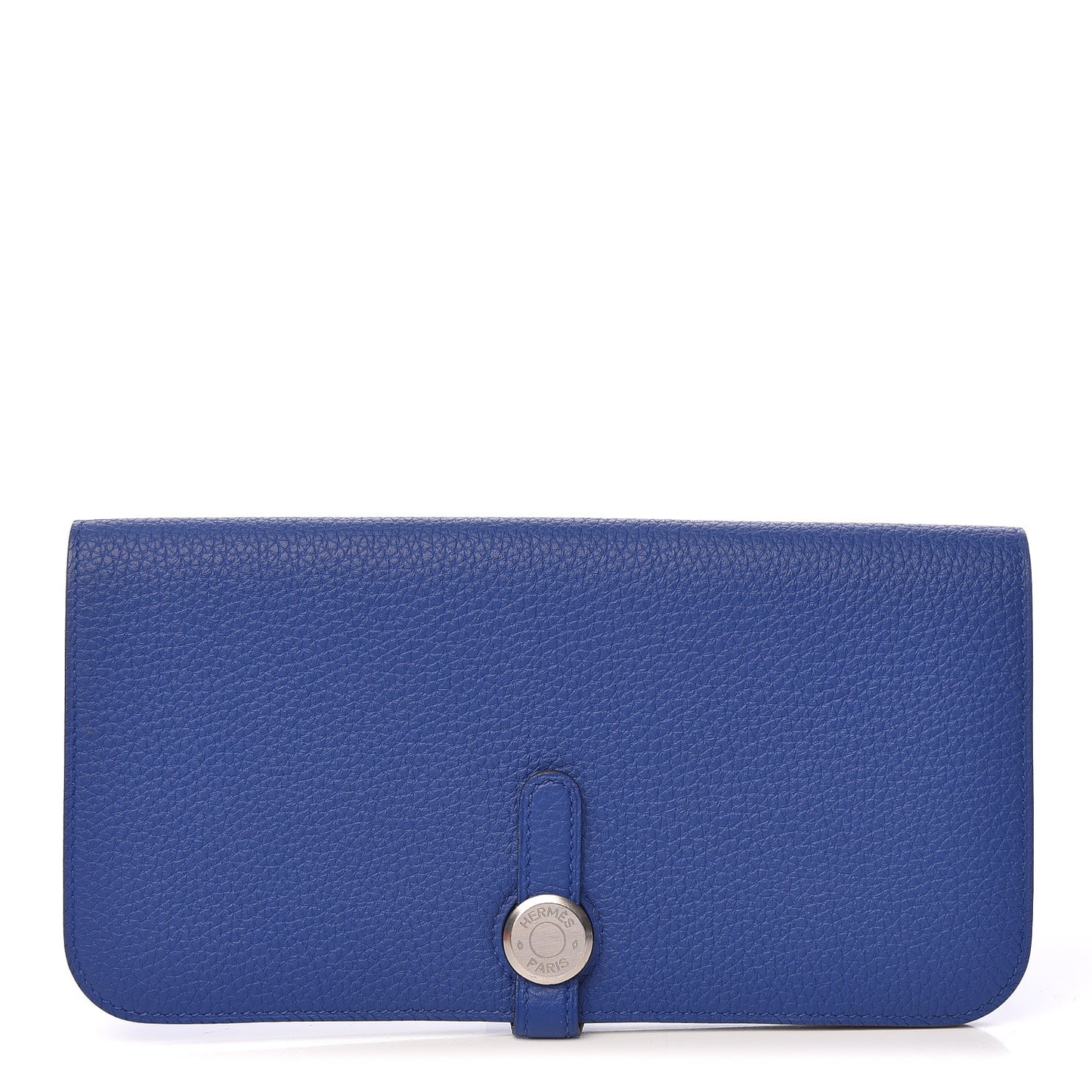 Togo Dogon Recto Verso Wallet Bleu Electrique