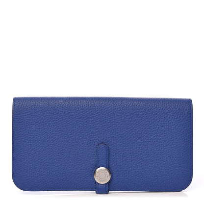 Hermes Togo Dogon Recto Verso Wallet Bleu Electrique 1 of 8