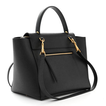 Celine Grained Calfskin Mini Belt Bag Black 3 of 11