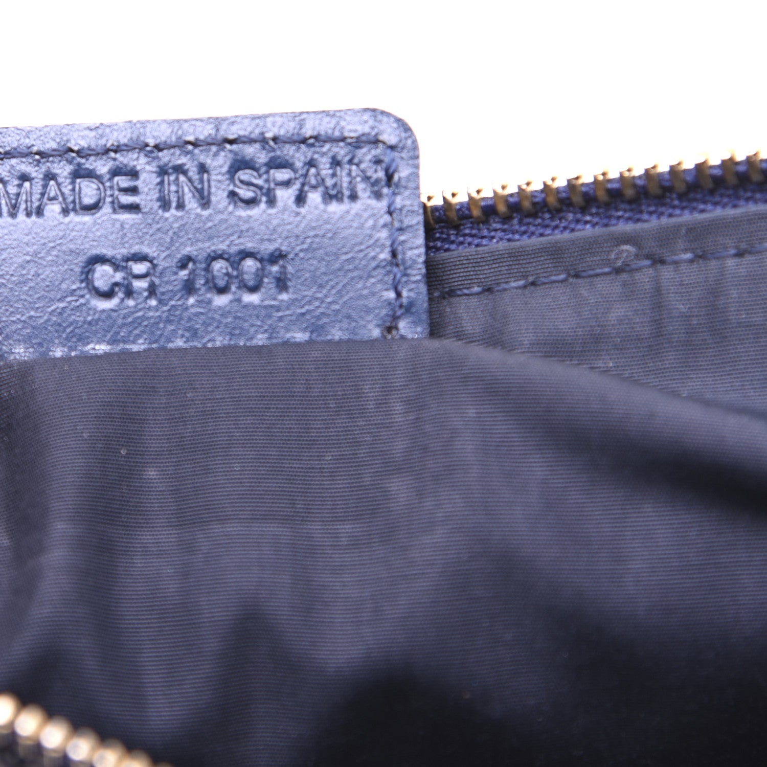 Christian Dior Monogram Mini Saddle Pochette Navy 9 of 11