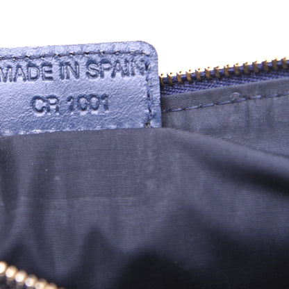 Christian Dior Monogram Mini Saddle Pochette Navy 9 of 11
