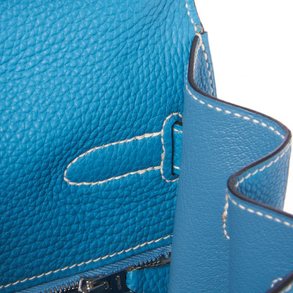 Hermes Togo Kelly Sellier 35 Blue Jean 13 of 35