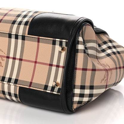 Burberry Haymarket Check Small Gladstone Black 9 of 10