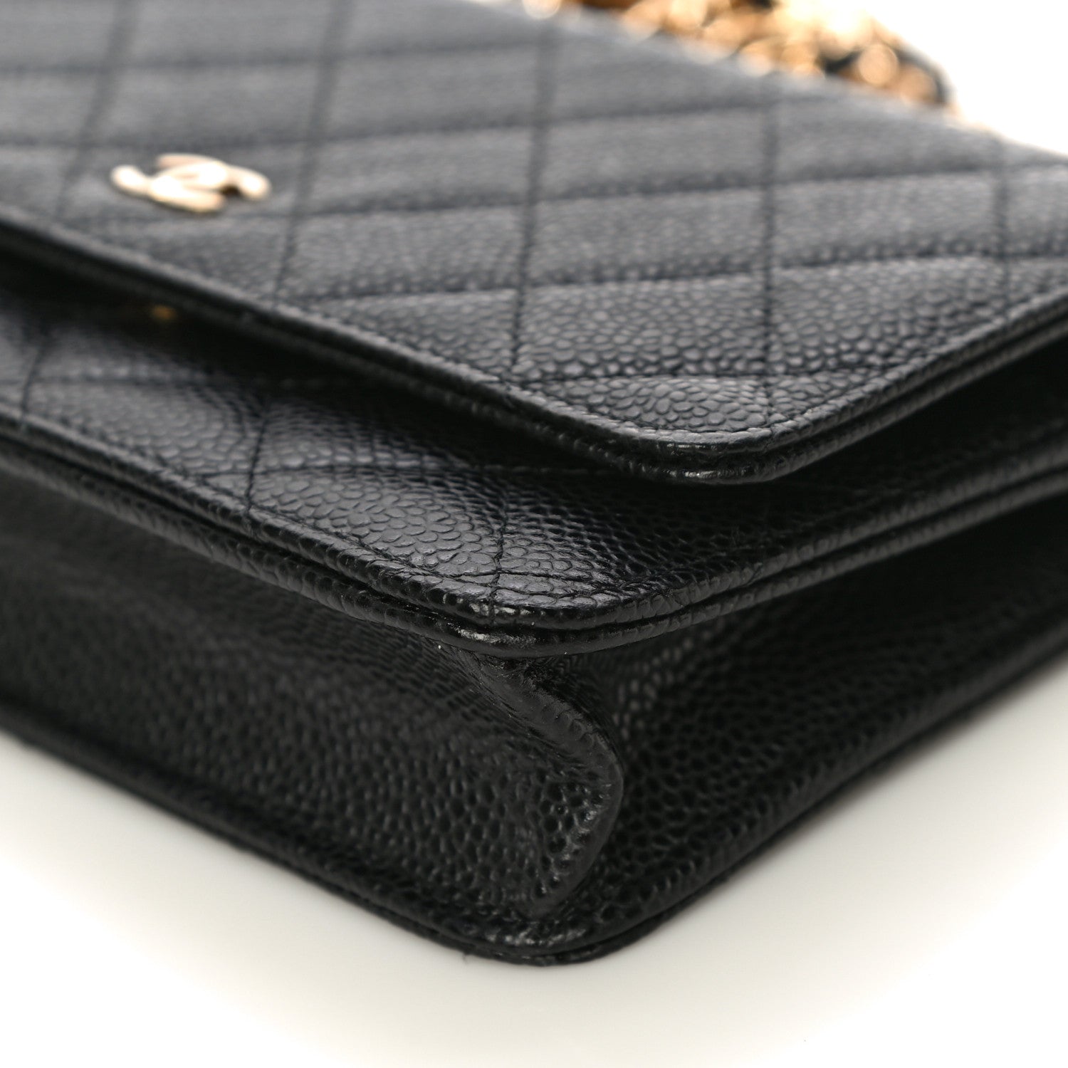 Chanel Caviar Quilted Wallet On Chain WOC Black 11 of 12