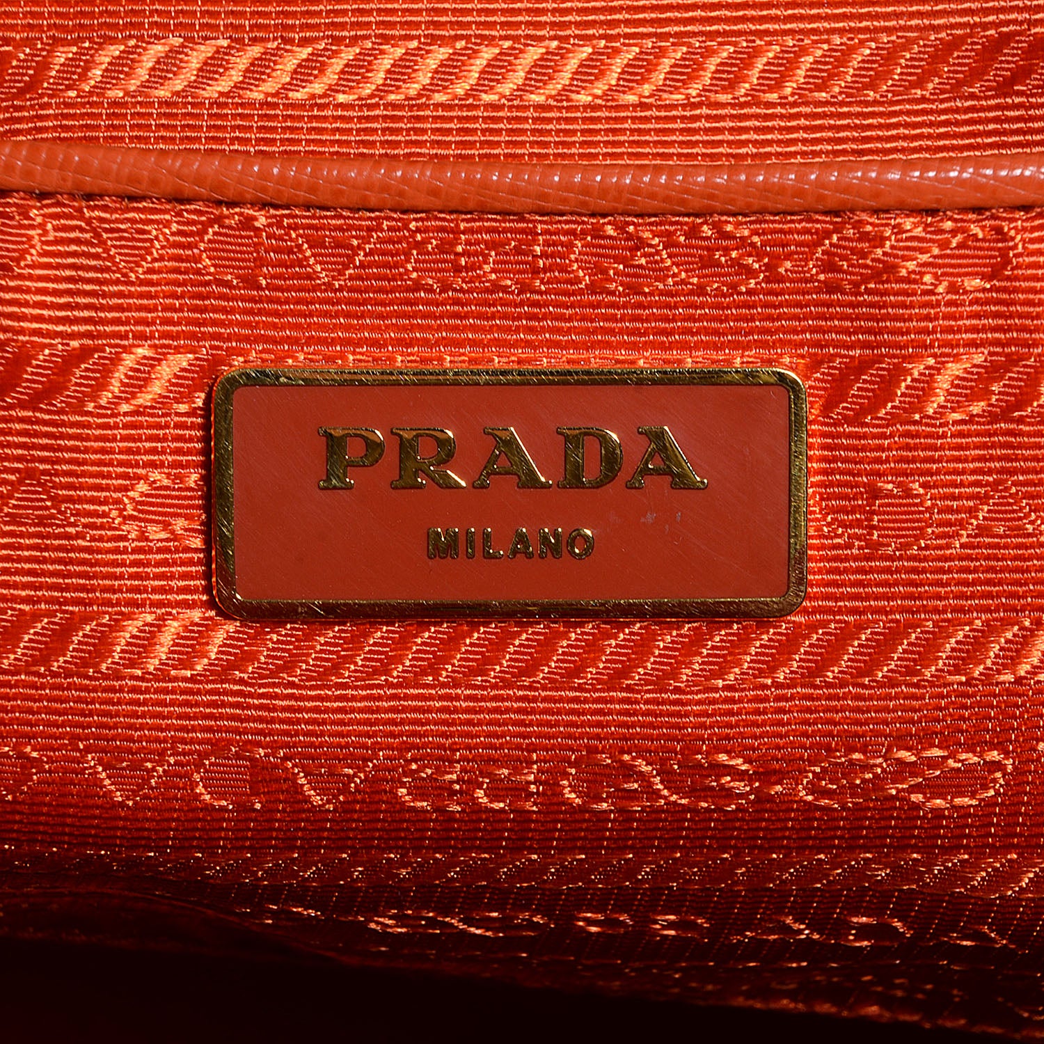 Prada Saffiano Lux Large Tote Papaya 7 of 11
