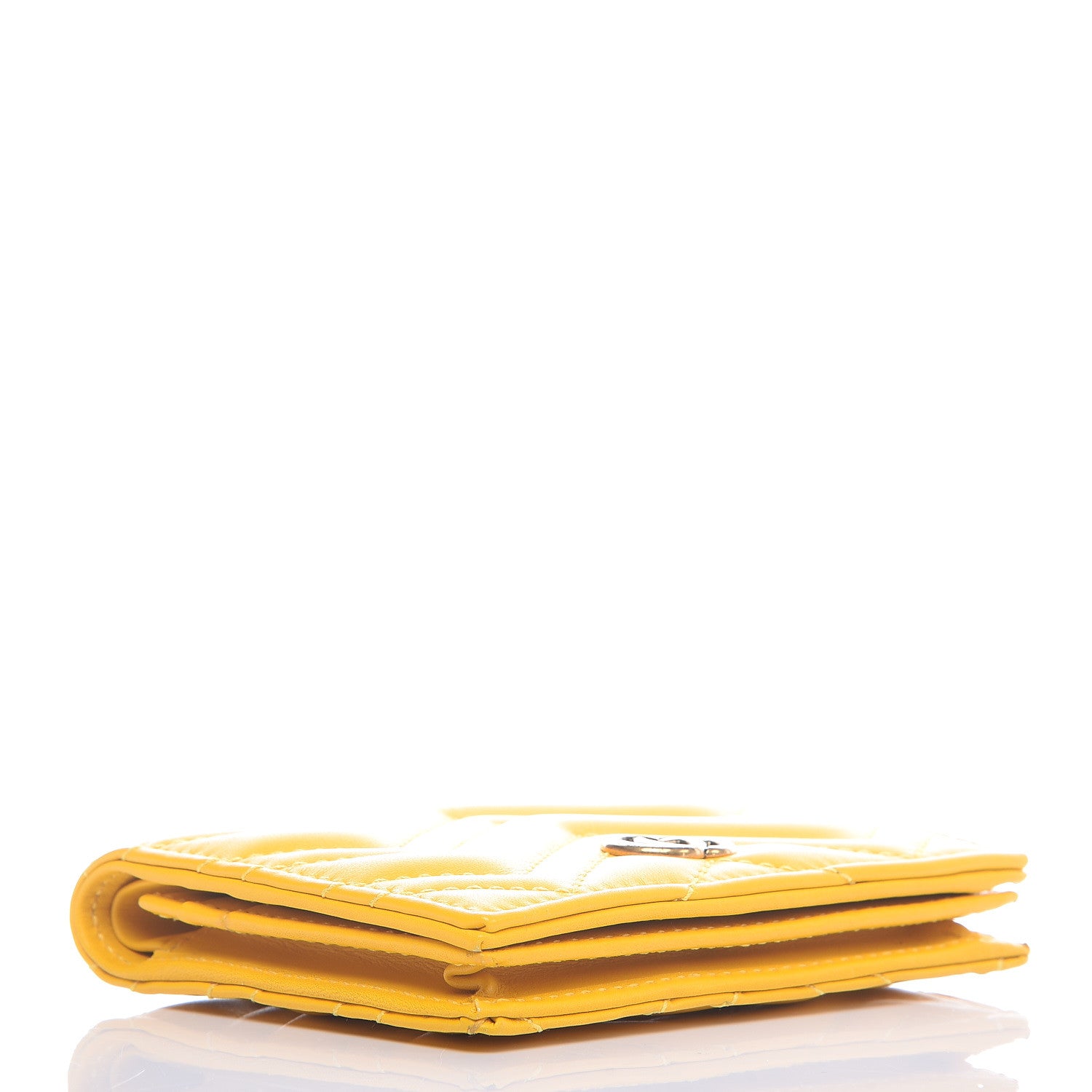 Gucci Calfskin Matelasse GG Marmont Card Case Stone Topaz 4 of 10